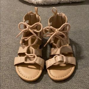 Toddler size 7 gladiator sandals